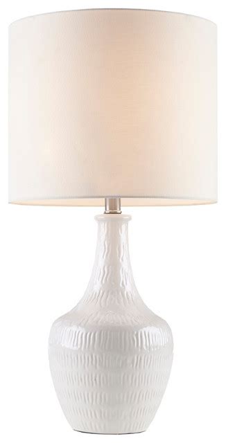 Celine Textured Ceramic Table Lamp (includes Led Light Bulb